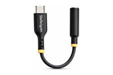 StarTech.com USB-C Audio Adapter to 3.5mm TRRS Jack, Headphone Aux Dongle - USB-C till uttagsadapter för hörlurar - 12.7 cm