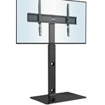 BONTEC Support TV de Sol pour Téléviseurs de 30-70 Pouces Plasma/LED/LCD/OLED Incurvés & Plats, Support TV Haut Réglable en Hauteur jusqu'à 40 kg, Max VESA 600x400 mm