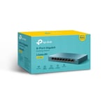 TP-LINK (LS108G) 8-Port Gigabit Desktop LiteWave Switch Unmanaged Steel Case