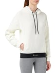 Champion Women's Soft Velour Hooded Sweatshirt, Cream, S