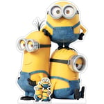 Star Cutouts - Figurine en carton Kevin, Bob et Stuart - Les Minions 2 : Il était une fois Gru - Haut 131 cm