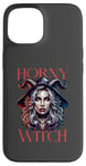 Coque pour iPhone 15 Costume d'Halloween amusant pour femme Horny Witch