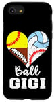 iPhone SE (2020) / 7 / 8 Ball Gigi Football Baseball Softball Volleyball Gigi Heart Case