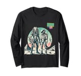 Graphic tees Friends Forever Predator And Alien Colorful Long Sleeve T-Shirt