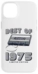 Coque pour iPhone 14 Plus Retro Best of 1975 Mixtape Vintage 50th Birthday Design