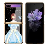 Hülle® 9H Tempered Stained Glass Case Anti-Scratches Compatible for Samsung Galaxy Z Flip 5G/Samsung Galaxy Z Flip (3)