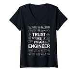 Womens Engineering Student Graduation Gift Idea Science Lover Nerd V-Neck T-Shirt