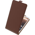 Bag for Alcatel A3 XL FlipStyle Phone Case Protection Flip Case Brown