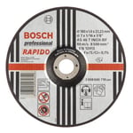 Bosch 2608600710 (2 608 600 710) Straight Cutting Disc Inox - Rapido Standard As 46 T Inox Bf, 180 Mm, 22,23 Mm