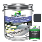 PEINTURE SOL TERRASSE DB-220 5KG Gris anthracite - Pour béton, pavé - Forte protection extérieure UV - Haute imperméabilité