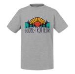 T-Shirt Enfant Globe-Trotteur Voyage Backpacker Foret Aventure