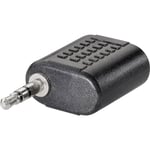 Adaptateur BKL Electronic 1102050 [1x Jack mâle 2.5 mm - 1x Jack femelle 2.5