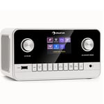 Auna Radio Portable Bluetooth et Rechargeable, Poste Radio Numérique Dab/Dab+/FM et Streaming, Radio Portables Stéréo 15W, Écran TFT, 5h d'Autonomie, Radio FM, Alarme de Réveil, Alimentée au Secteur