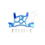 [FR] Gpm Alloy Rear Spur Gear Cover Mount -8Pc Set Blue Traxxas 1:10 Rustler 4X4