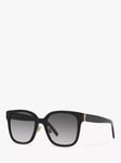 Yves Saint Laurent YS000465 Women's Square Sunglasses, Black