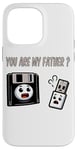 Coque pour iPhone 14 Pro Max Disquette vers clé USB 90s 00s Ordinateur Drôle Geek Joke