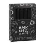 Magic Spell Candles Black Protection Pack of 12 Witch Wizard Wicca Pagan Ritual