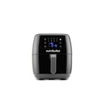 Friteuse Sans Huile   Xxl Digital Air Fryer Nba071b 1800 W Noir Et Gris Nutribullet