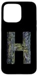 Coque pour iPhone 15 Pro Max Lettre H de l'alphabet