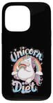 Coque pour iPhone 13 Pro Unicorn Diet Magical Rainbow Unicorn Princess