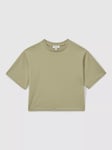 Reiss Kids' Cassy Cropped T-Shirt