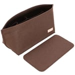 Doxo Organiseur de sac à main pour sacs à main et sac fourre-tout en feutre pour Speedy et Neverfull ONTHEGO, 3 tailles/6 couleurs, sac marron + forme de base marron, taille L