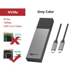 SANZANG M.2 NGFF NVME SSD SATA to USB 3.2 Type-C Enclosure Converter Adapter