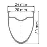 Dt Swiss A 1800 Spline Disc Cl Tubeless Presta 26-35mm Landsvägscykelns Bakhjul