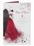 One I Love Elegant Dress Sweet Sentiment Valentine's Day New Greeting Card