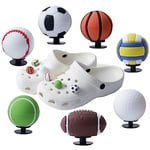 WIDEBG Charmes de Chaussure Ballon de Sport Shoe Charms 3D Boule Charmes Chaussure Crocs PVC Ornements Chaussures Mignons Bijoux de Chaussures Décoration 7 Pièces