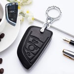 BTOEFE Car Accessories Car Key Case,For BMW Key Cover 1 2 3 4 5 6 7 Series X1 X3 X4 X5 X6 F30 F34 F10 F07 F20 G30 F15 Fob For Car Key-C-black