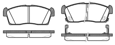 Bromsbelägg Remsa - Mitsubishi - I. Citroen - C-zero. Peugeot - Ion