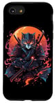 iPhone SE (2020) / 7 / 8 Cat Samurai Ninja Cat Samurai Art Ukiyo-e Case