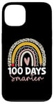 iPhone 13 100 Days Smarter Teacher Rainbow 100th Day Of School Kids Case