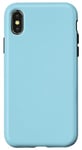 Coque pour iPhone X/XS Coque bleu pastel clair