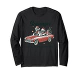 Christmas Raccoon Thrifting Holiday Get In Scavenger We're Long Sleeve T-Shirt