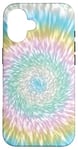 iPhone 16 Pretty Tie Dye in Blue, Yellow, Pink & Green Pastel Colors Case