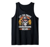 Halloween Skull Let The Pirate Shenanigans Begin Tank Top