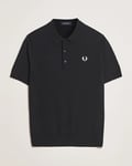 Fred Perry Cotton Knitted Polo Black