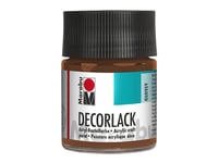 Marabu Decorlack Acryl, Brun, Glansigt, 50 Ml