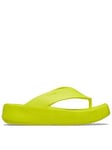 Crocs Getaway Platform Flip Sandals - Acidity - Yellow, Yellow, Size 5, Women