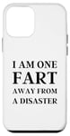 iPhone 12 mini Fart Present for Dad - I am One Fart Away from a Disaster Case