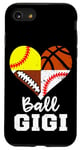 iPhone SE (2020) / 7 / 8 Ball Gigi Football Baseball Softball Basketball Gigi Heart Case