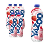 YAZOO Strawberry Milkshake Milk Drink, High in Protein & Calcium, 1 Litre (Pack of 6)