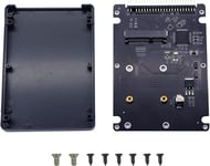 Boîtier De Disque Dur Ide,Msata Mini Pci-E Ssd Vers 2,5 Pouces Ide 44Pin Converter Card Avec Coque,Noir Pour Ordinateur Portable ,Ordinateur De Bureau Et Plus