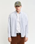 GANT - Regular fit stripet archive oxford skjorte til herre eggshell