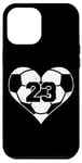 iPhone 12 Pro Max Soccer Number 23 Jersey Funny Soccer Heart Game Day Case