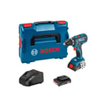 Perceuse-visseuse Bosch Professional gsr 18V-28 + 2 batteries 2,0Ah + chargeur GAL1820 + L-Case - 06019H4109