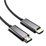 MOSHOU Fibre Optic HDMI Cable - 5m, Real Fully 8K 60Hz HDMI 2.1, High Speed 48Gbps, Support 4K@120HZ 4320p / HDR4:4:4 / ARC, Dolby Compatible with TV Xbox PlayStation PS4 PS5 Projector Switch
