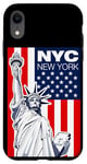 Coque pour iPhone XR Cool New York Statue of Liberty, This is My New York City